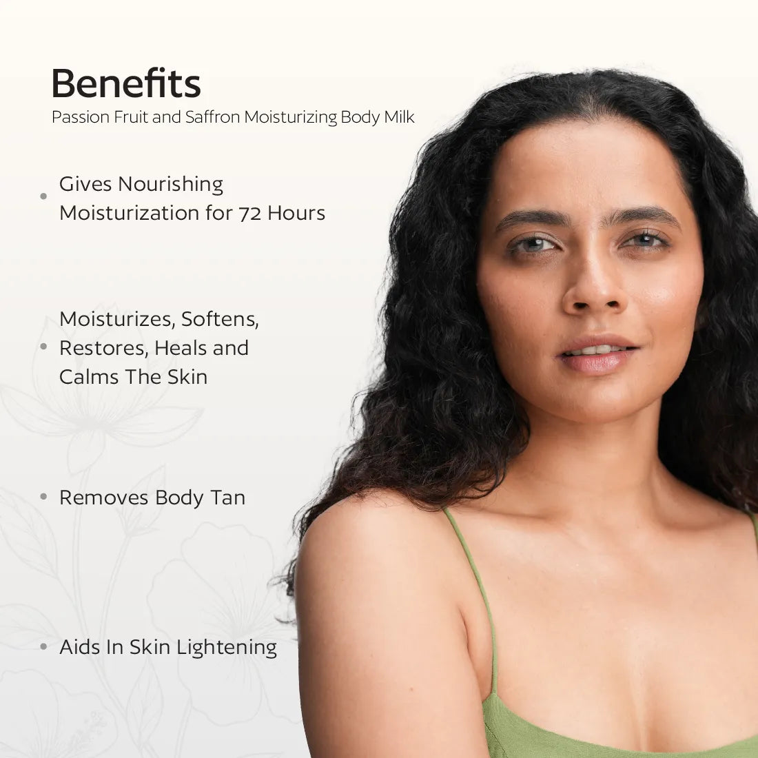 Passion Fruit and Saffron Skin Repairing Rich Moisturizing Body Milk Cream Lotion 200 ML