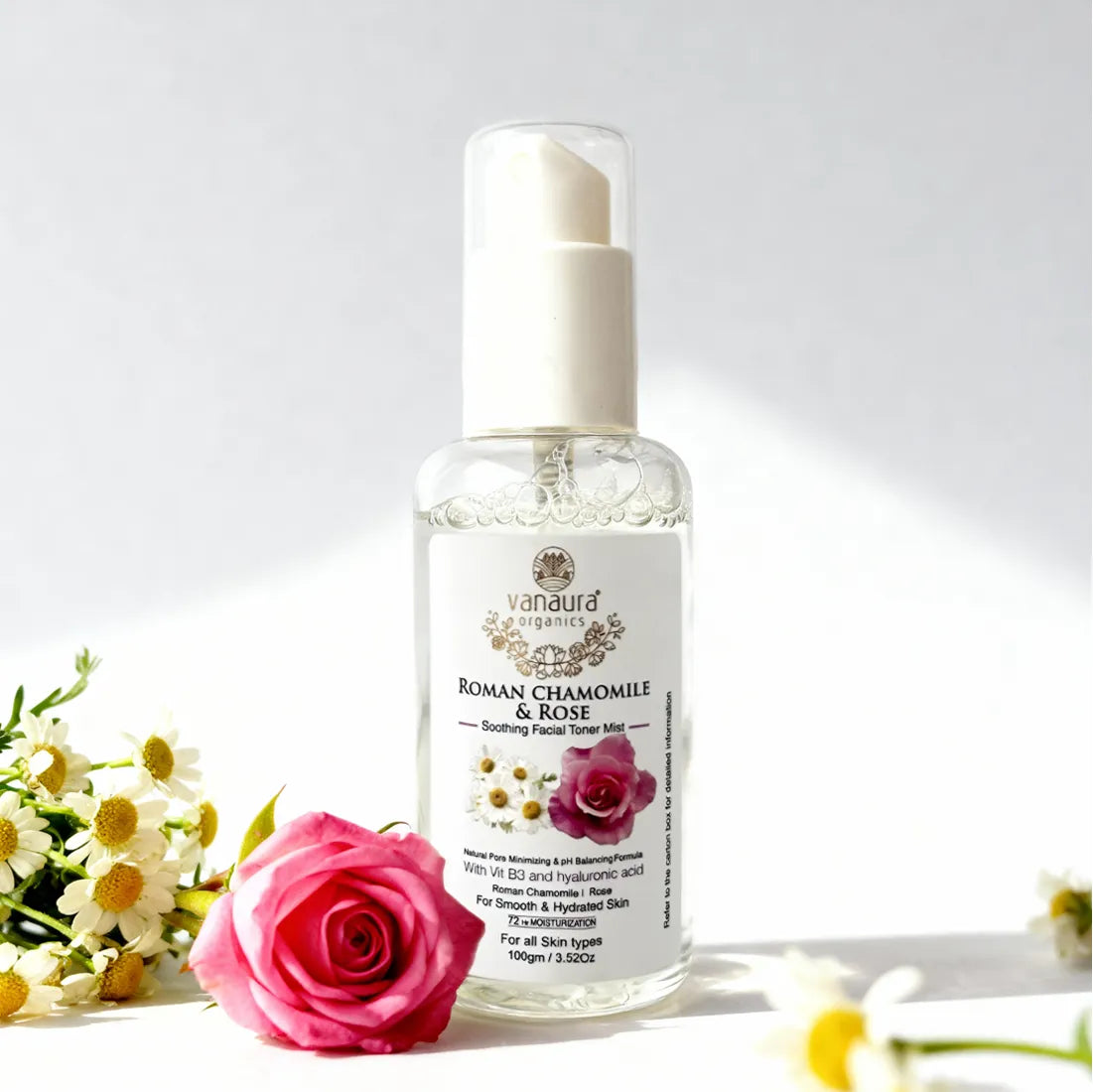 Roman Chamomile and Rose Soothing Facial Toner Mist-100ml
