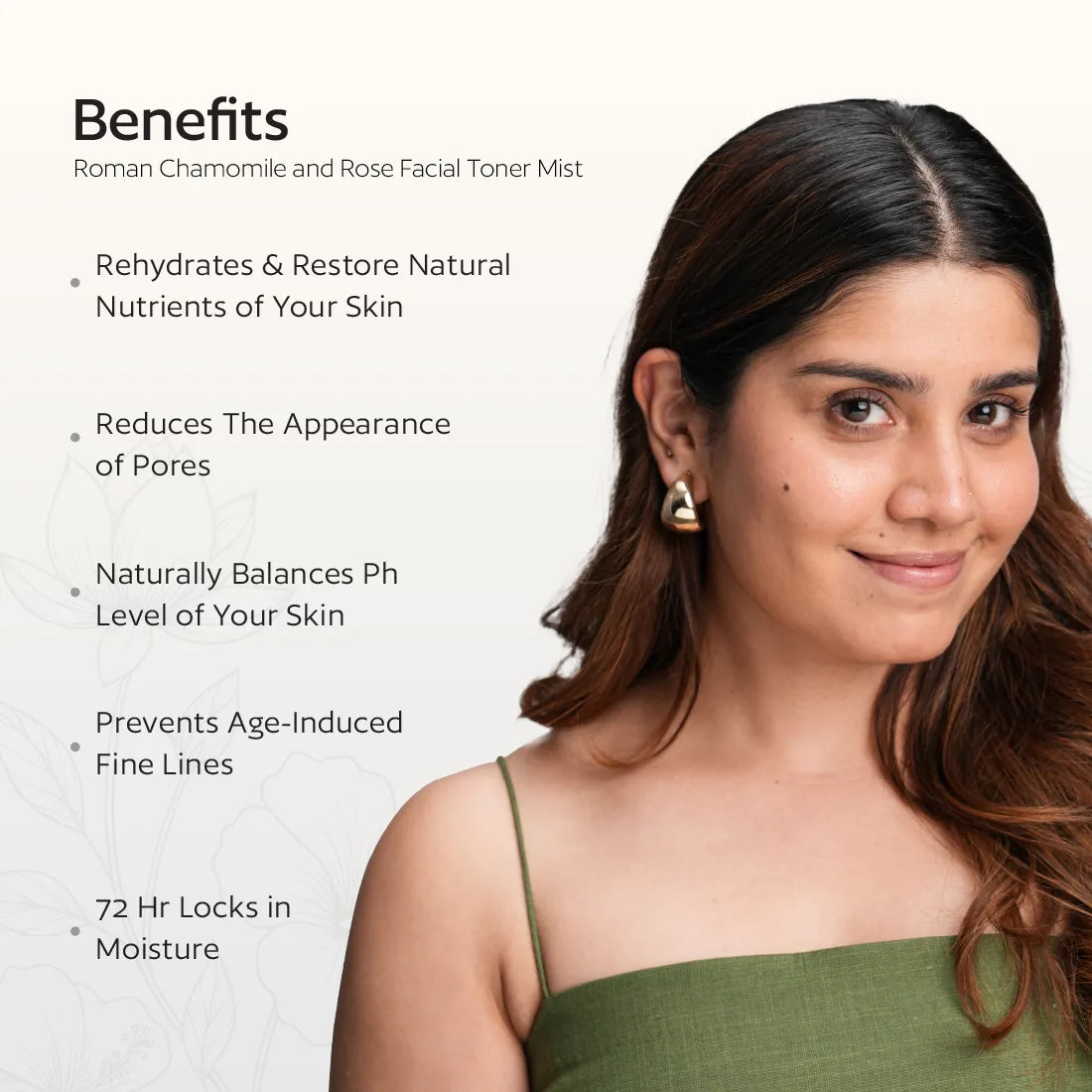 Roman Chamomile and Rose Soothing Facial Toner Mist-100ml