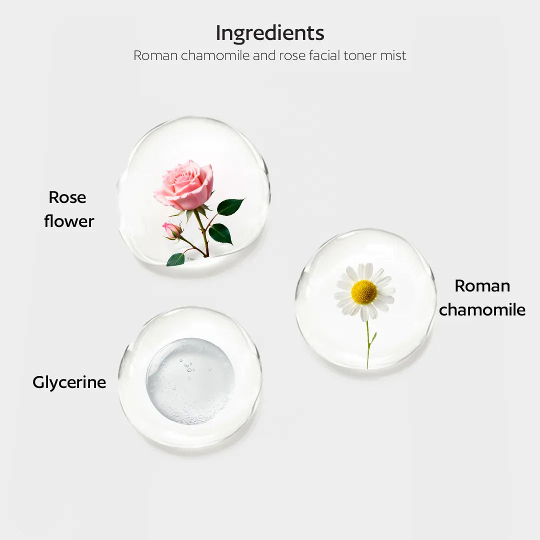 Roman Chamomile and Rose Soothing Facial Toner Mist-100ml