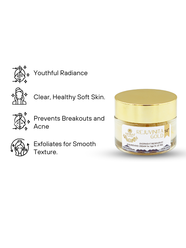 Rejuvinita gold 14+ (for 14 -22 yrs)-Overnight Regenerist Nourishing Cream- 50g