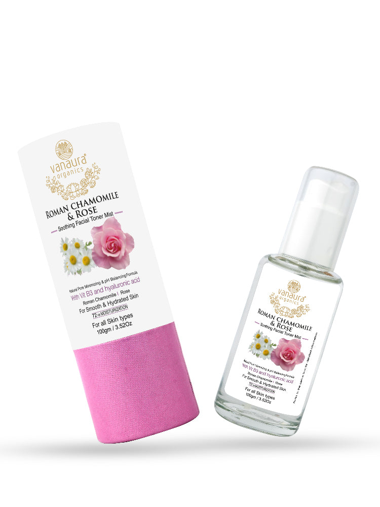 Roman Chamomile and Rose  Soothing facial toner mist-100ml