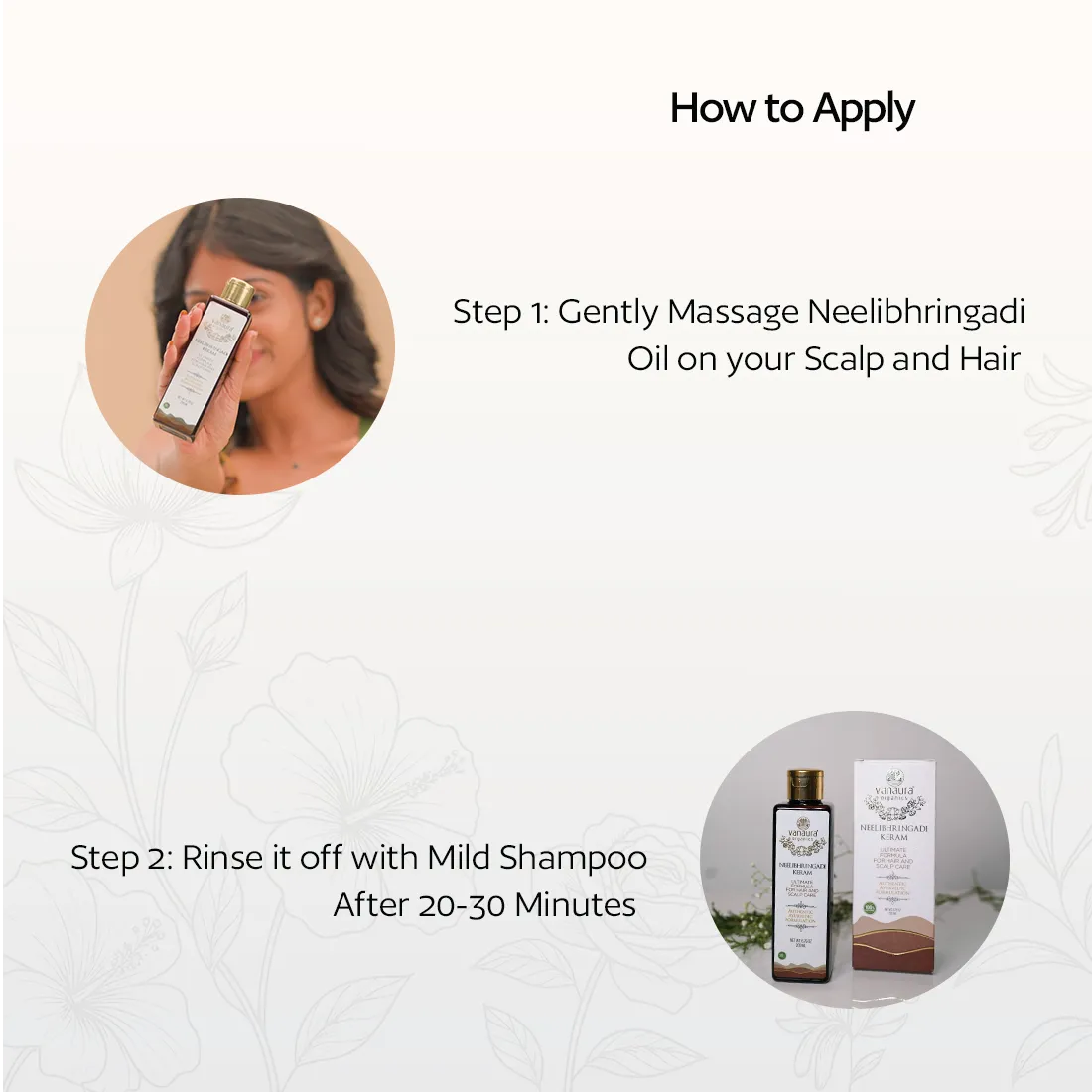 Neelibhringadi Keram - 100% Natural Kerala Ayurveda Hair Oil for Hair Growth