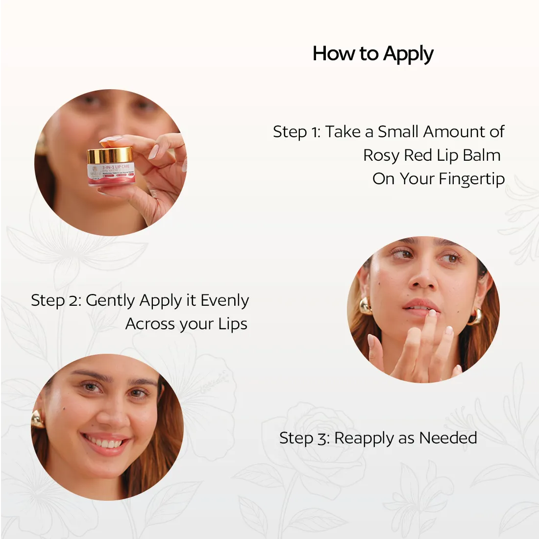 Rosy Red 3-in-1 lip balm - tinted 15g