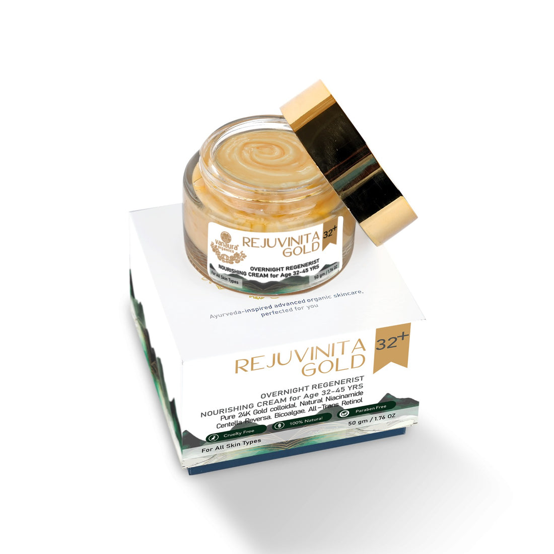 Rejuvinita Gold 32+ ( for 32-45yrs) -Overnight Regenerist Nourishing Cream- 50g