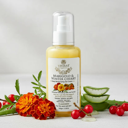 Marigold and Winter cherry Deep moisturizing gel cream for Dry skin-100ml