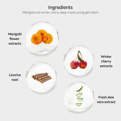 Marigold and Winter cherry Deep moisturizing gel cream for Dry skin-100ml