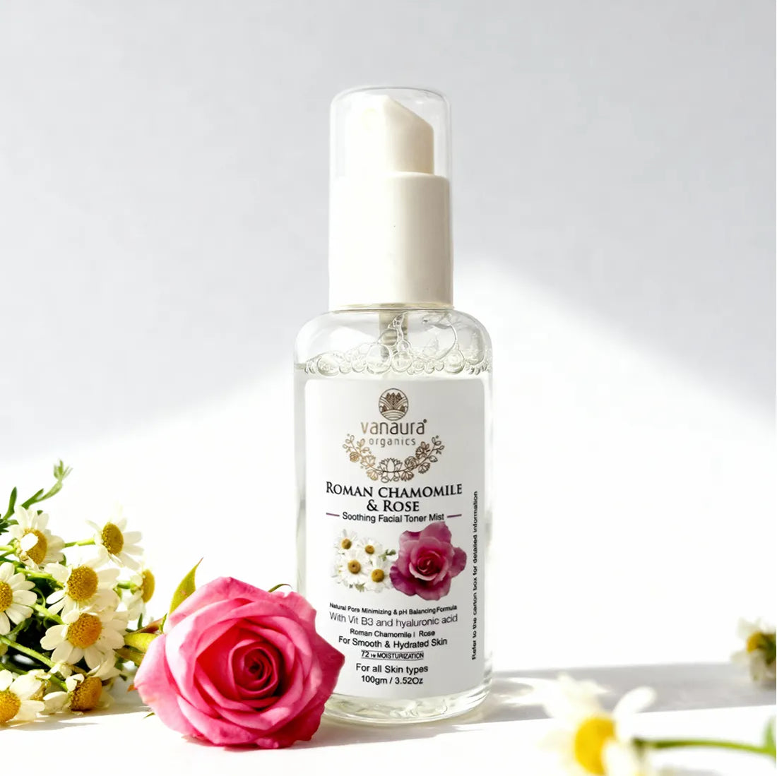 Roman Chamomile and Rose  Soothing Facial Toner Mist-100ml