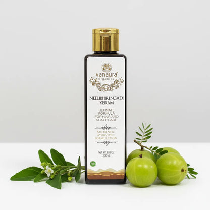 Neelibhringadi Keram - 100% Natural Kerala Ayurveda Hair Oil for Hair Growth