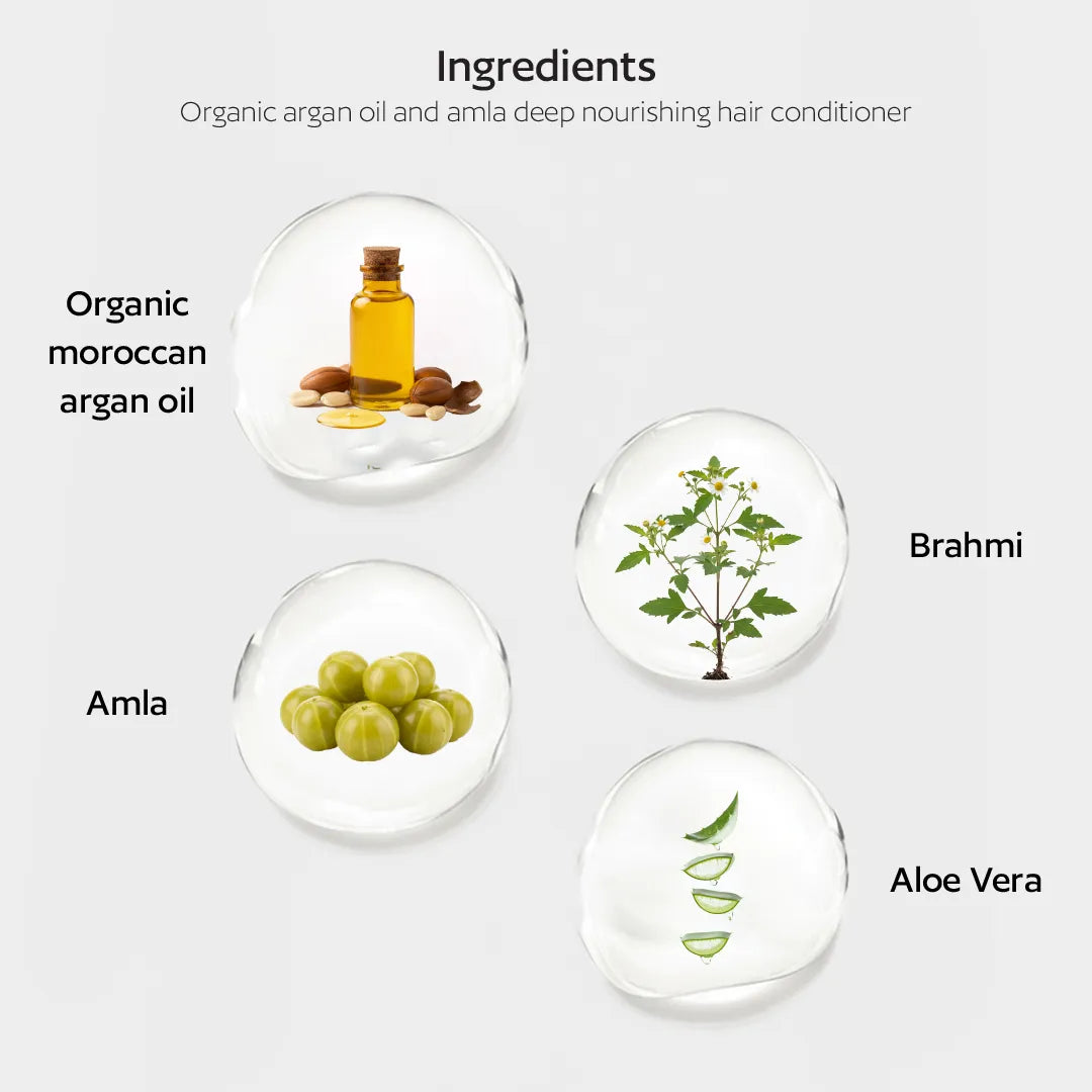 Organic Argan oil and Amla Deep nourishing hair conditioner-200ml